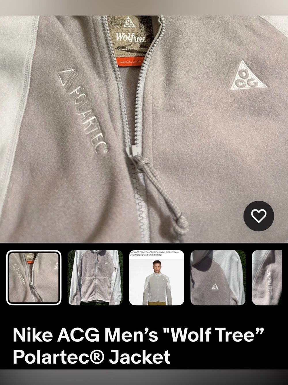 Nike ACG Men’s "Wolf Tree” Polartec® Jacket  IF0964-009